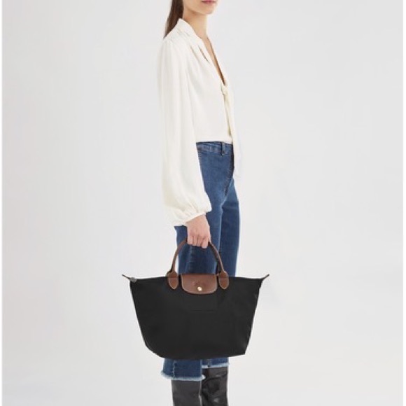 Longchamp Handbags - NEW LONGCHAMP LE PLIAGE ORIGINAL Top handle bag M - Black